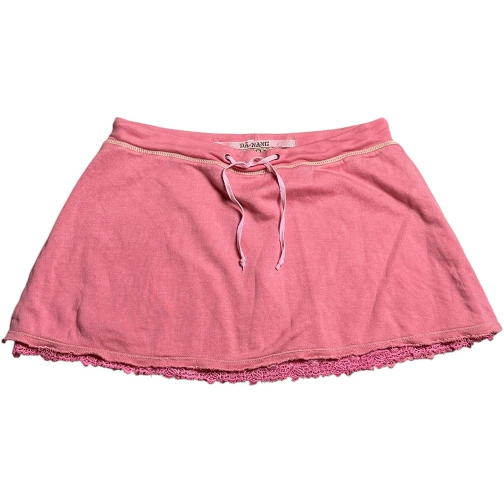 Da Nang Vintage Coral Pink Mini Skirt